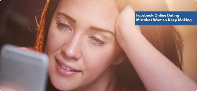 Woman looking at her phone with a tired expression, representing common Facebook online dating mistakes women keep making such as misreading intentions, trusting too quickly, or ignoring red flags.
