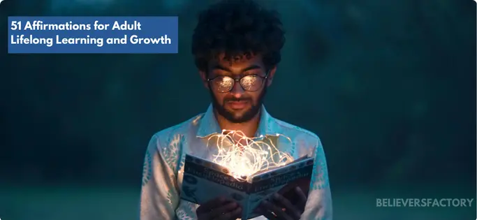 Man reading a glowing book in the dark, representing the transformative power of knowledge and continuous learning