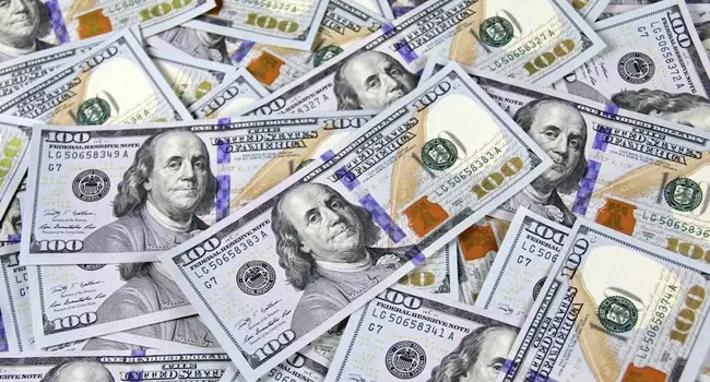 Copies of 100 US Dollar Banknotes